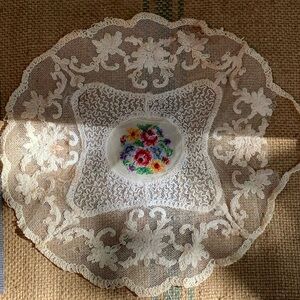 Vintage Petite Point Doily